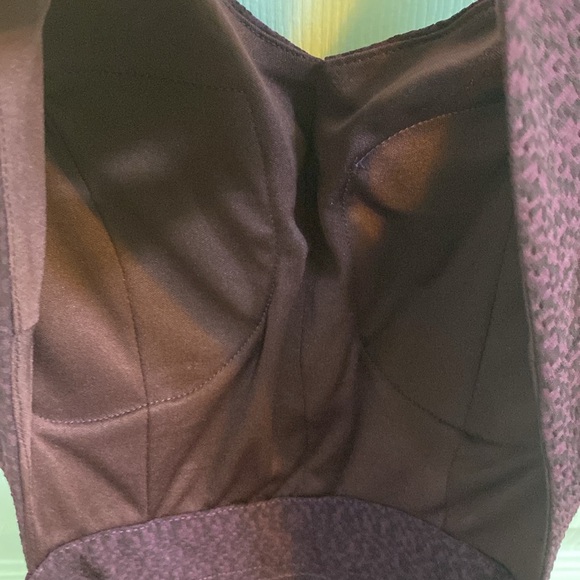 Bluenotes Cut Out Back Burgundy Black Party Semi Formal Dress Size Small Fall - Picture 8 of 10